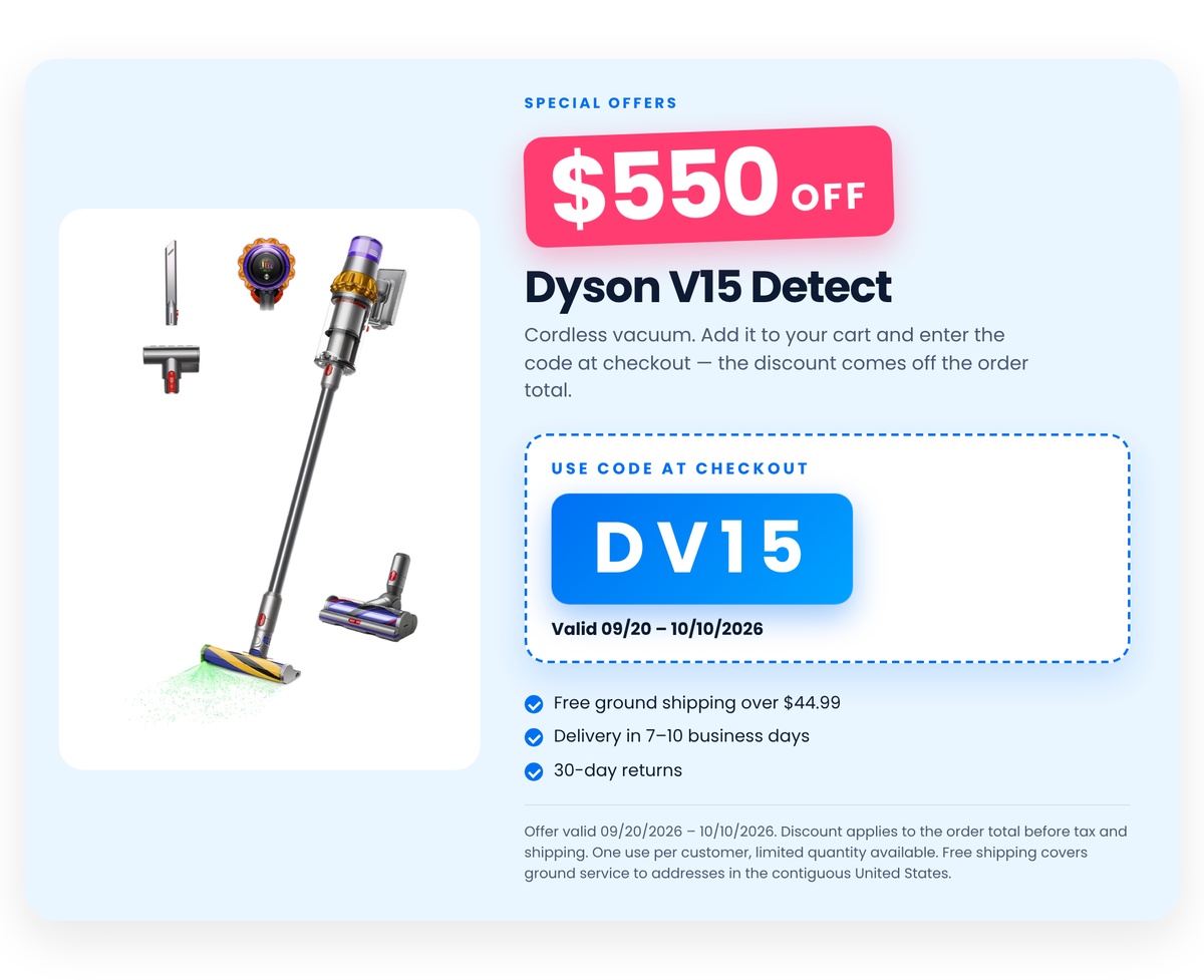 Dyson V15 Detect (Code: DV15)
